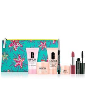 Clinique Glow Me Up 8-Piece Kit with Moisture Surge All About Eyes 💄💋👁🧴🧼🎁